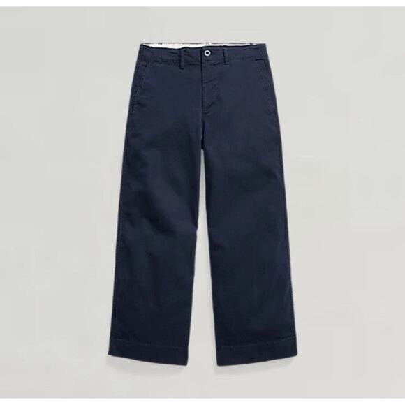 Ralph Lauren Wide Leg Pant - 6 Navy - Picture 1 of 2